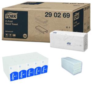 Diversi tovaglioli Tork e Kleenex